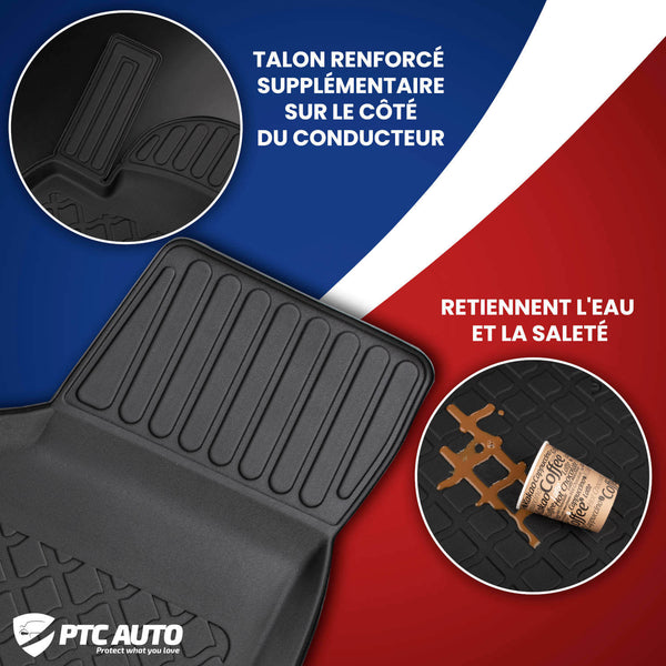 Tapis avec bords relevés Audi A6 C7, fabrication 09.2011 - 08.2018, carrosserie break #2 - 2