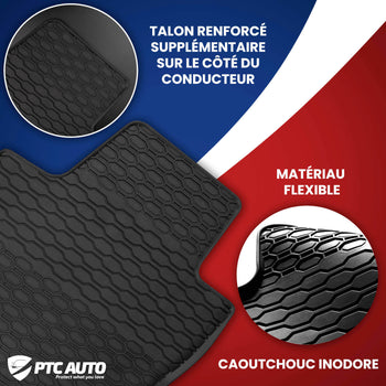 Tapis de voiture Renault Clio IV, fabrication 10.2012 - 08.2019, carrosserie berline #1 - 4