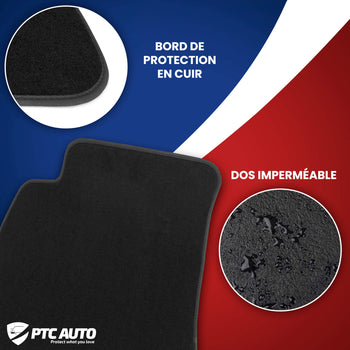 Tapis en moquette de voiture (noir) Nissan Qashqai II, fabrication 02.2014 - 05.2021, carrosserie suv #1 - 3